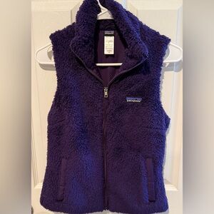 Patagonia Women's Los Gatos fleece vest in purple sz XS